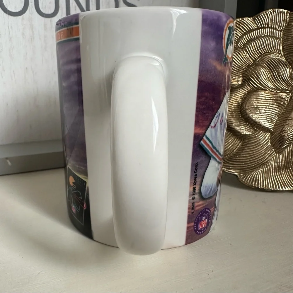 Vintage Dan Marino Miami Dolphins 1996 Coffee Ceramic Mug Fun Retro Vibes